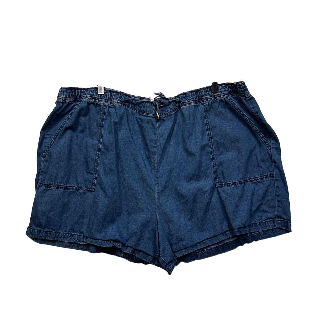 Anko Blue Plus Size Denim Cotton Shorts - Size 26