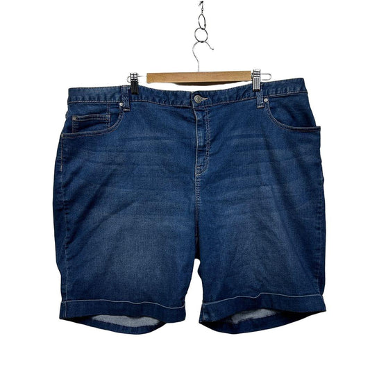 Anko Blue Plus Size Denim Shorts - Size 24