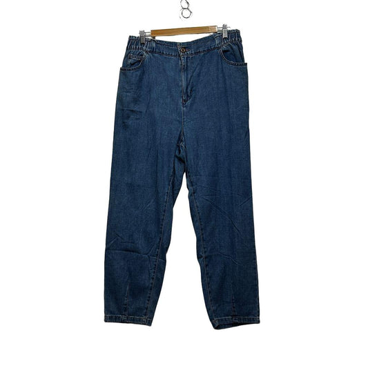 Anko Blue Tapered Extra High Rise Jeans - Size 16