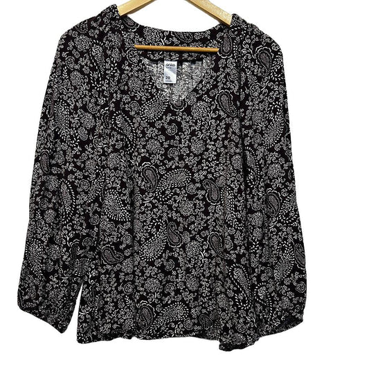 Anko Brown Paisley Plus Size Top - Size 20