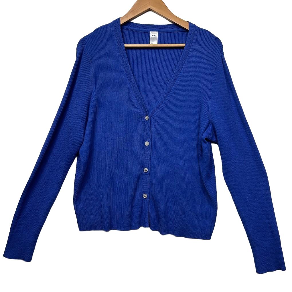 Anko Cobalt Blue Cardigan - Size 18