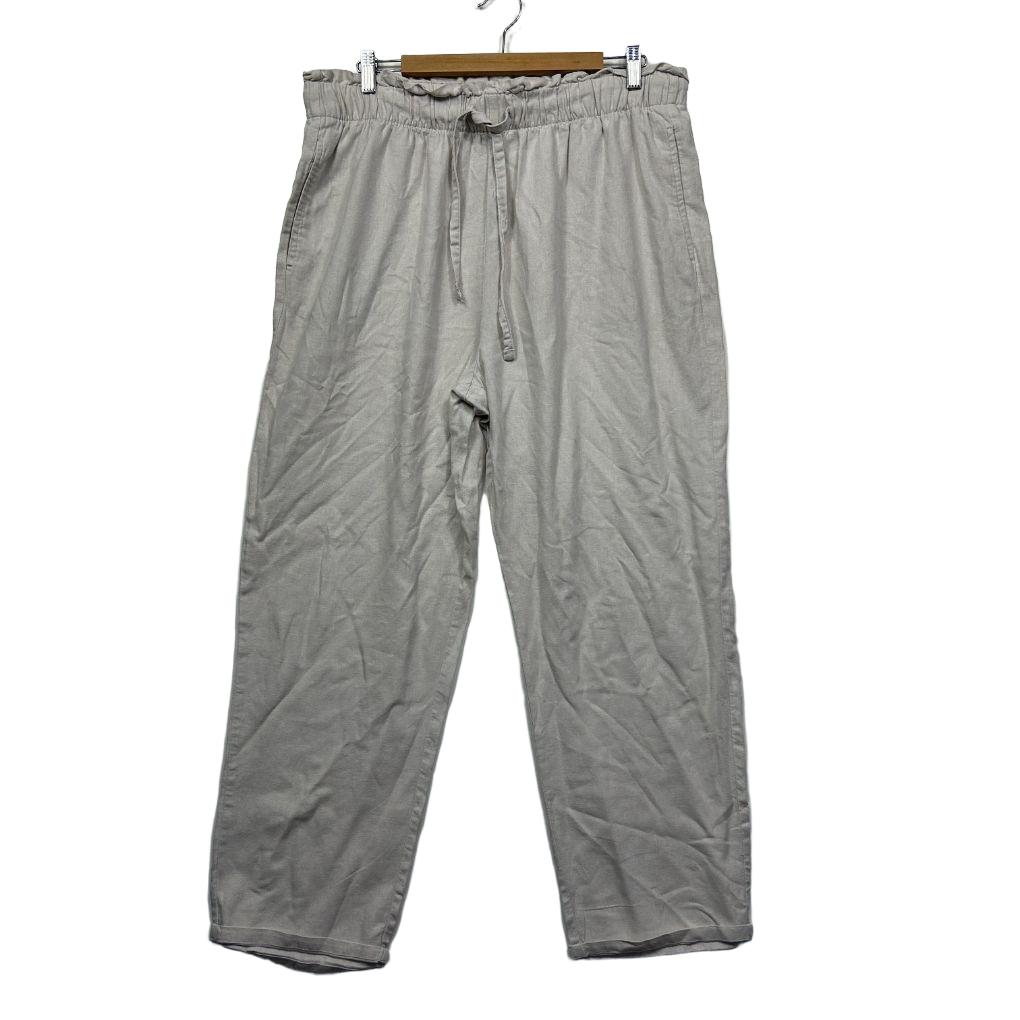 Anko Cream Linen Pants - Size 16