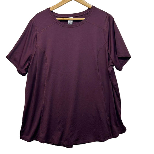 Anko Curve Activewear Maroon Top - Size 22