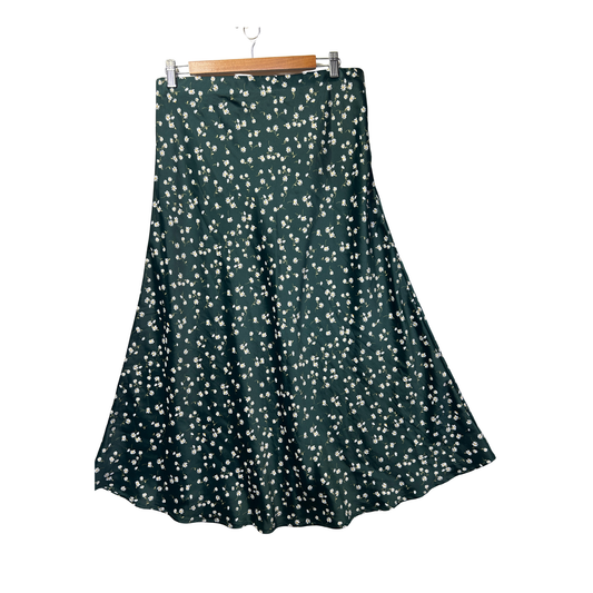 Anko Green Floral Skirt - Size 14