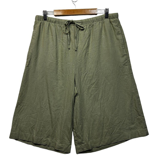 Anko Green Linen Cropped Pants - Size 16