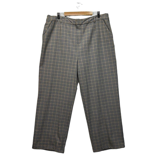 Anko Grey Plus Size Check Pants - Size 20