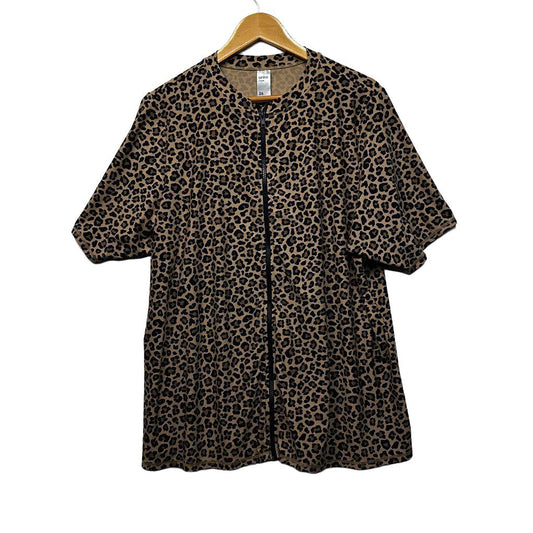 Anko Leopard Print Swim Top - Size 26