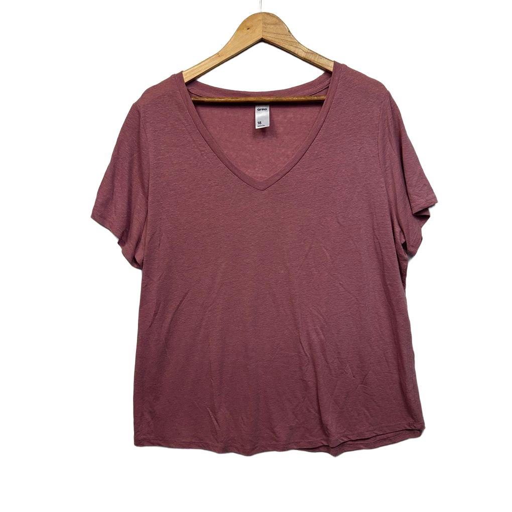 Anko Linen Top - Size 18