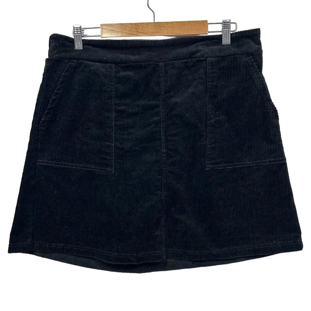 Anko Black Cord Skirt - Size 18