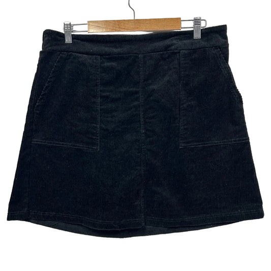 Anko Black Cord Skirt - Size 18