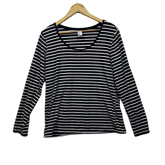 Anko Navy Plus Size Cotton Top - Size 18