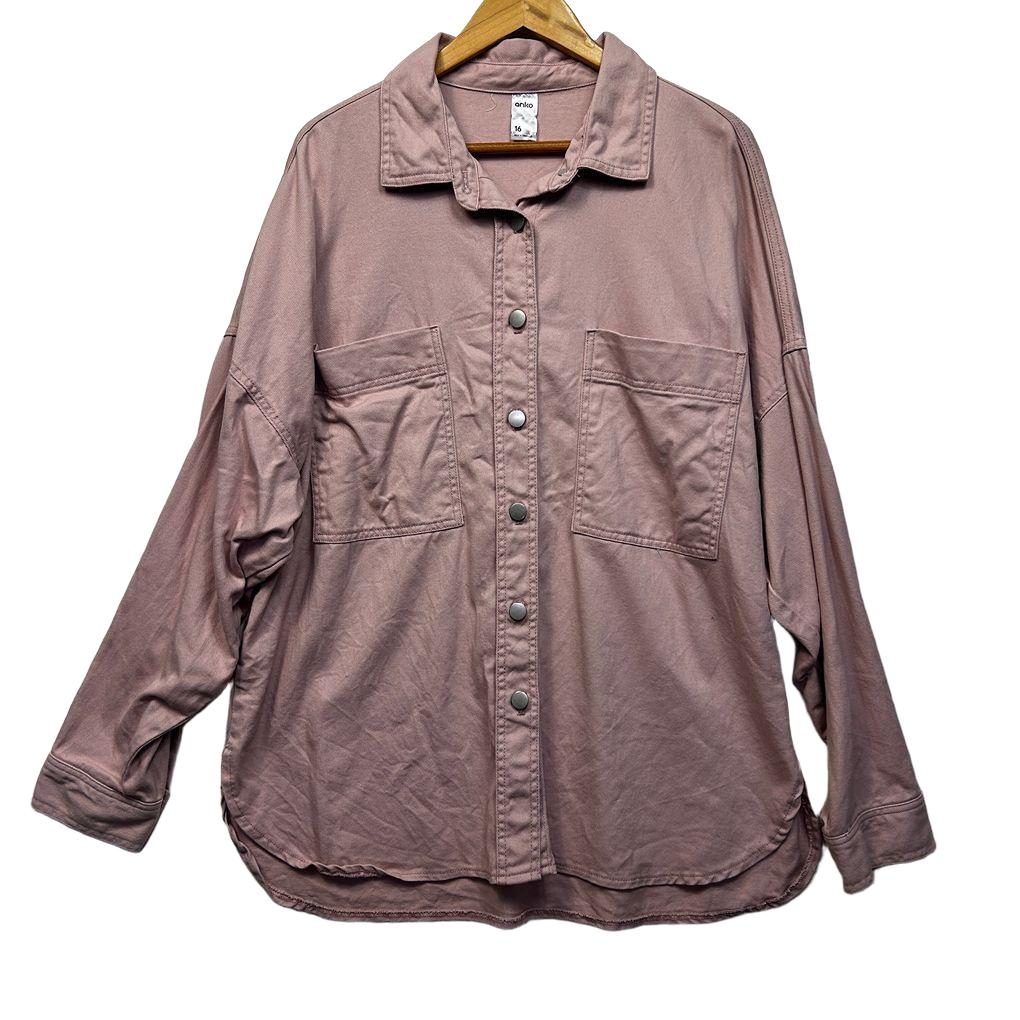 Anko Pink Cotton Shirt - Size 16