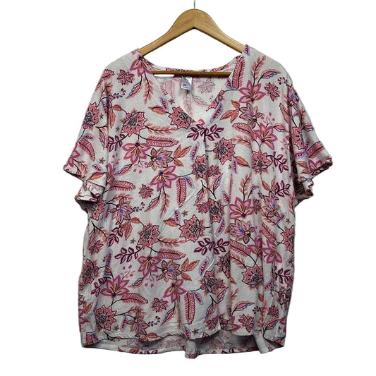 Anko Pink Floral Top - Size 22