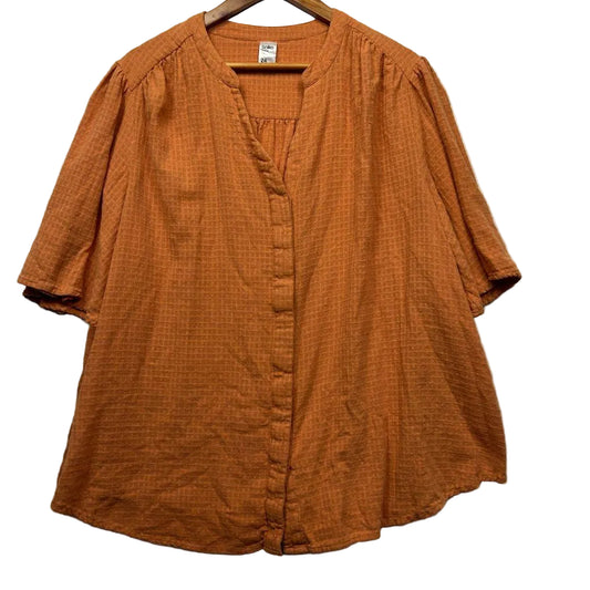 Anko Rust Cotton Top - Size 24