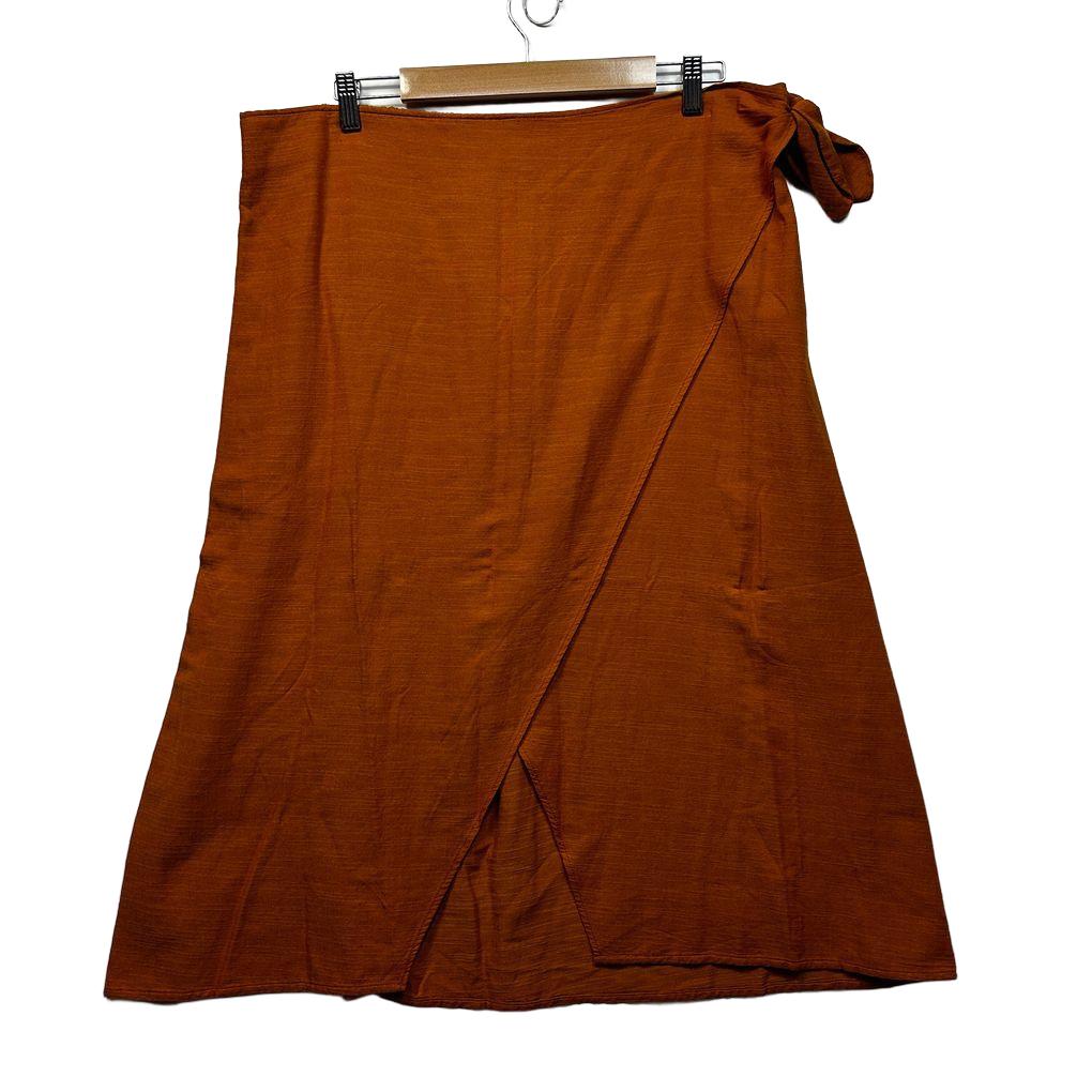 Anko Rust Plus Size Cotton Skirt - Size 20