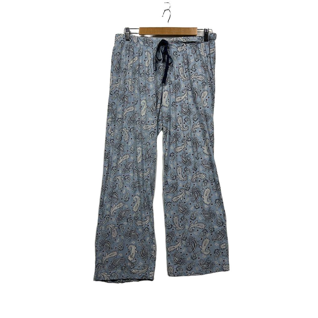 Anko Sleep Blue Paisley Cotton Pants - Size 14-16