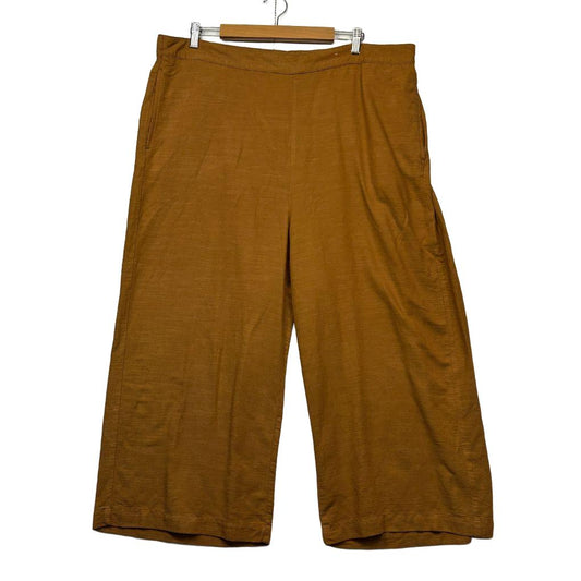 Anko Tan Cotton Wide Leg Pants - Size 20