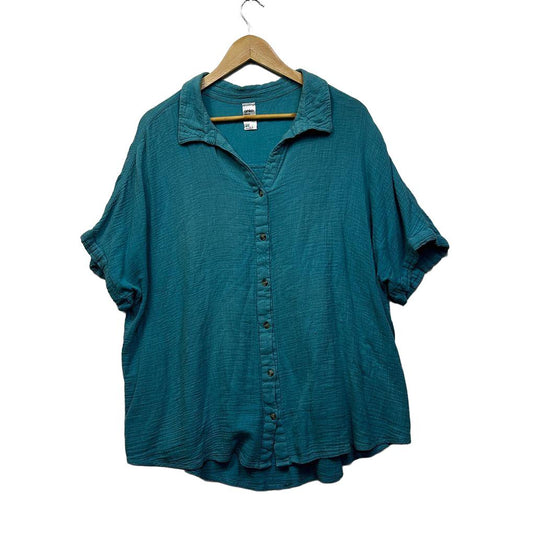 Anko Teal Plus Size Shirt - Size 22