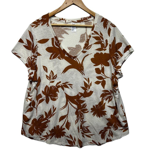 Anko White Plus Size Linen Top - Size 20