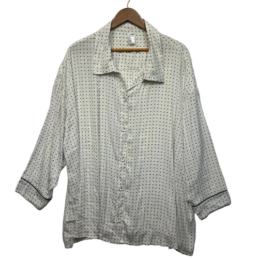 Anko White Spot Sleep Shirt - Size 26