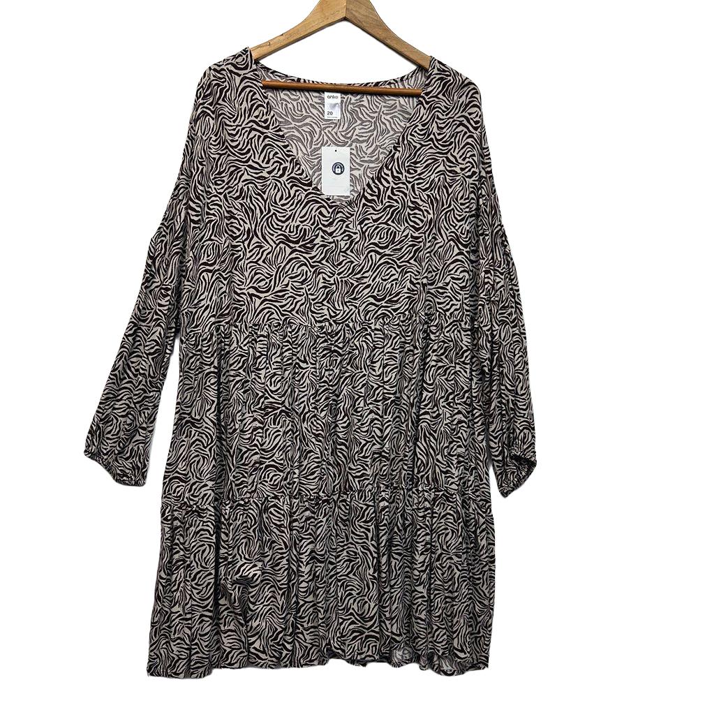 Anko Zebra Print Dress - Size 20