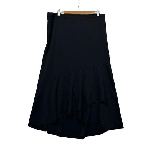 Anna Scholz Black Frill Skirt - Size 26