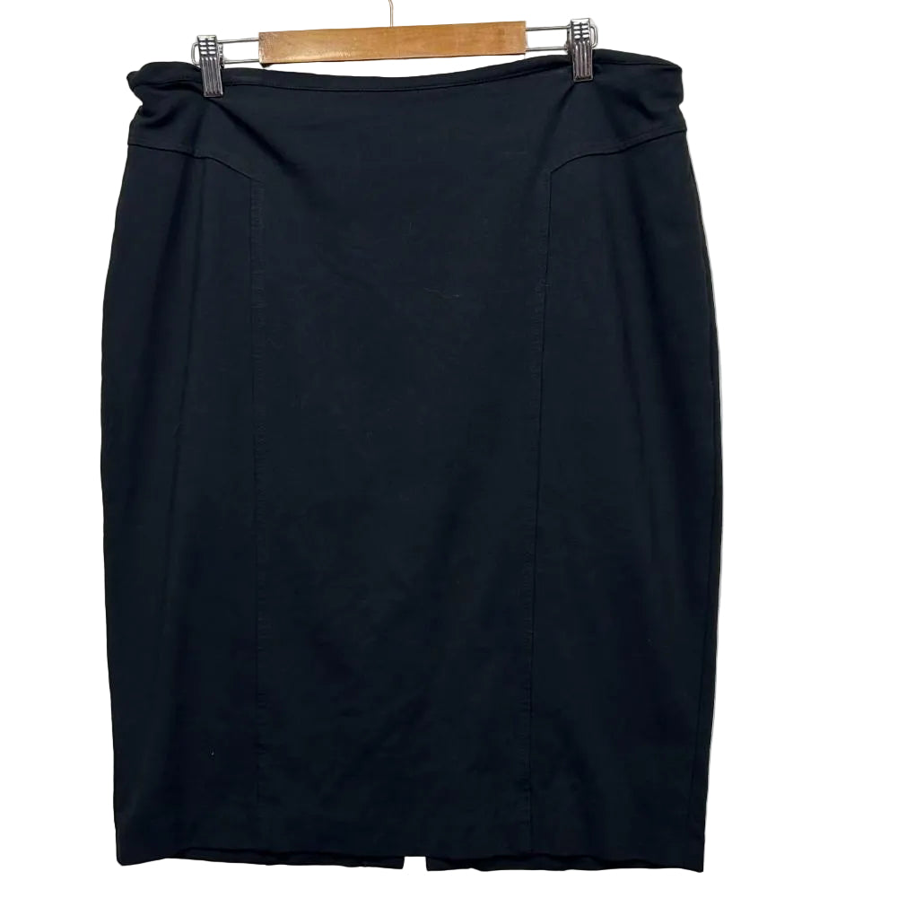 Anthea Crawford Black Pencil Skirt - Size 18