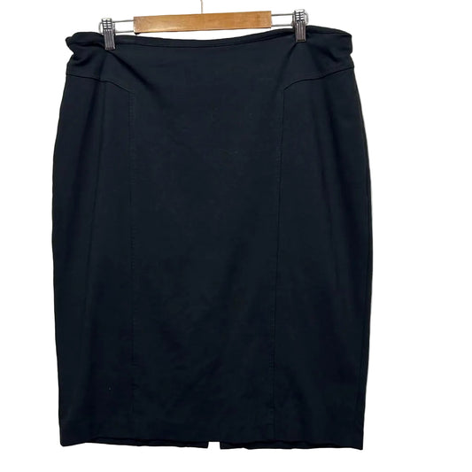 Anthea Crawford Black Pencil Skirt - Size 18