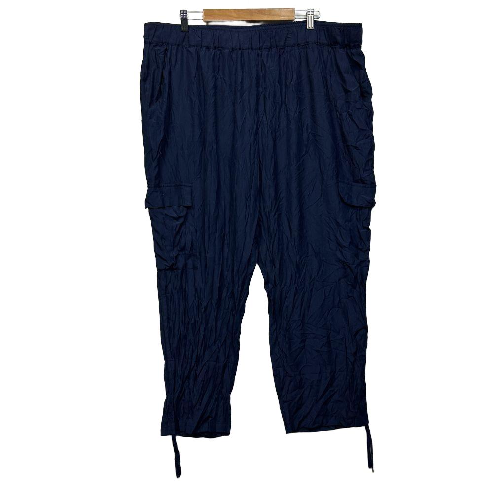 Arna York Navy Cargo Pants - Size 26-28