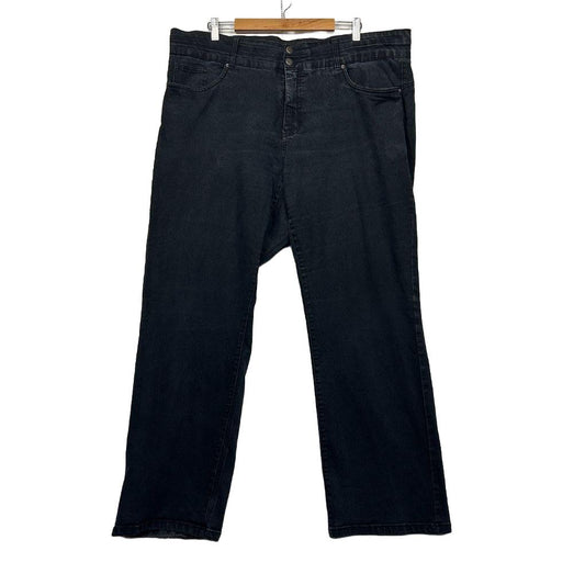 Autograph Black Cotton Jeans - Size 22
