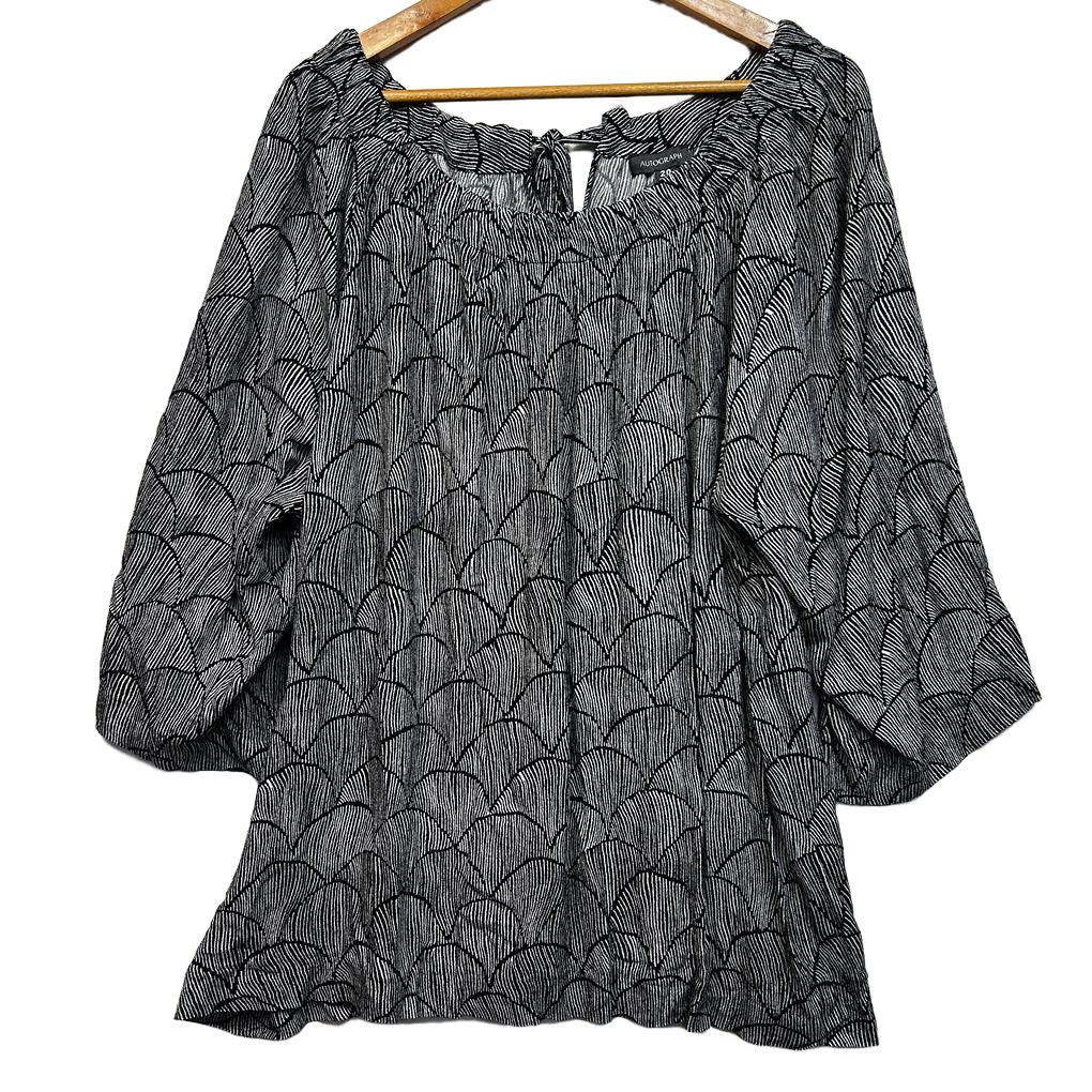 Autograph Black and White Print Top - Size 20