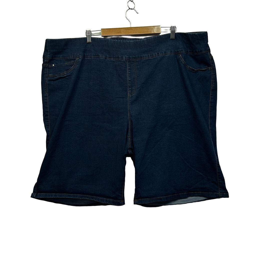 Autograph Blue Plus Size Denim Shorts - Size 28