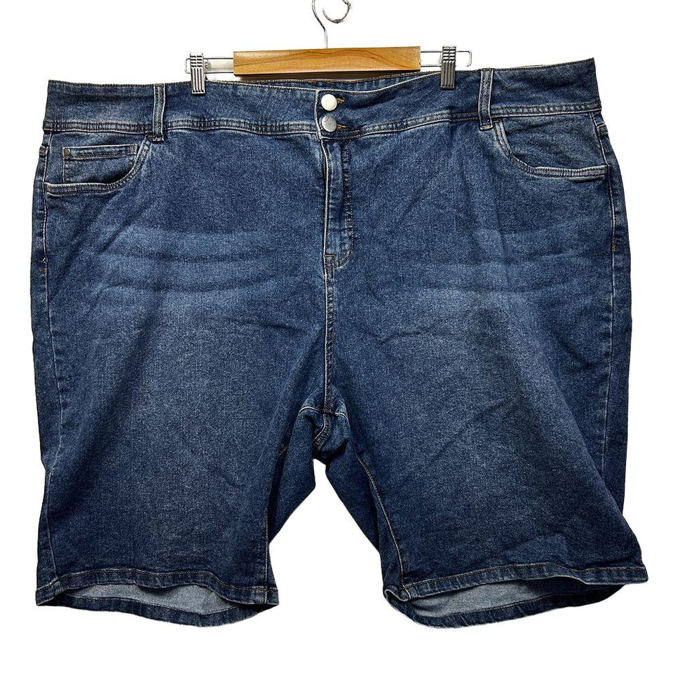 Autograph Blue Plus Size Denim Shorts - Size 30 - Preloved – Revival Curves