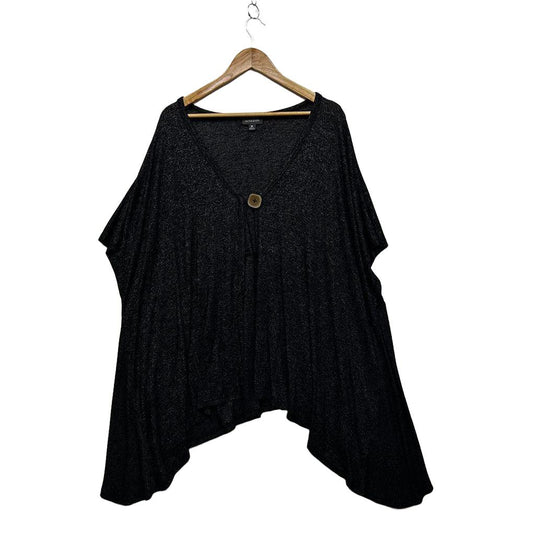Autograph Charcoal Plus Size Open Front Top - Size M/18