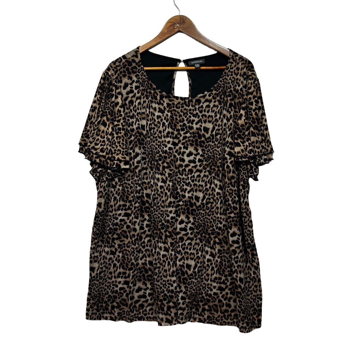 Autograph Leopard Print Plus Size Top - Size 2XL/24