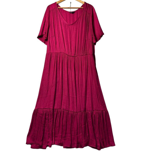 Autograph Magenta Dress - Size 24