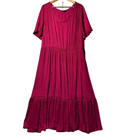 Autograph Magenta Maxi Dress - Size 24