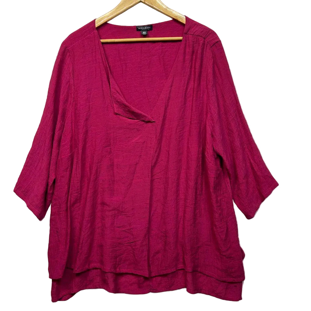 Autograph Magenta Top - Size 20