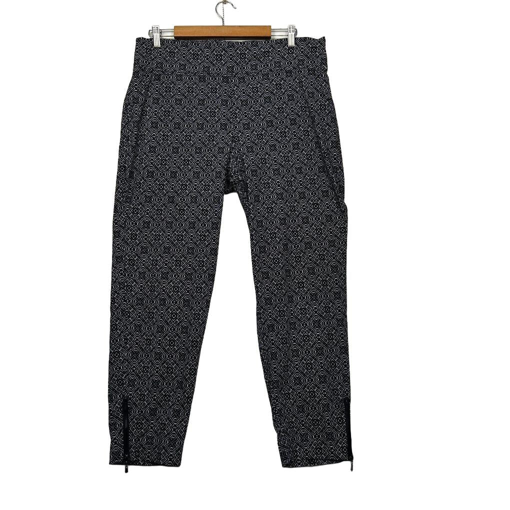 Autograph Navy Print Pants - Size 18