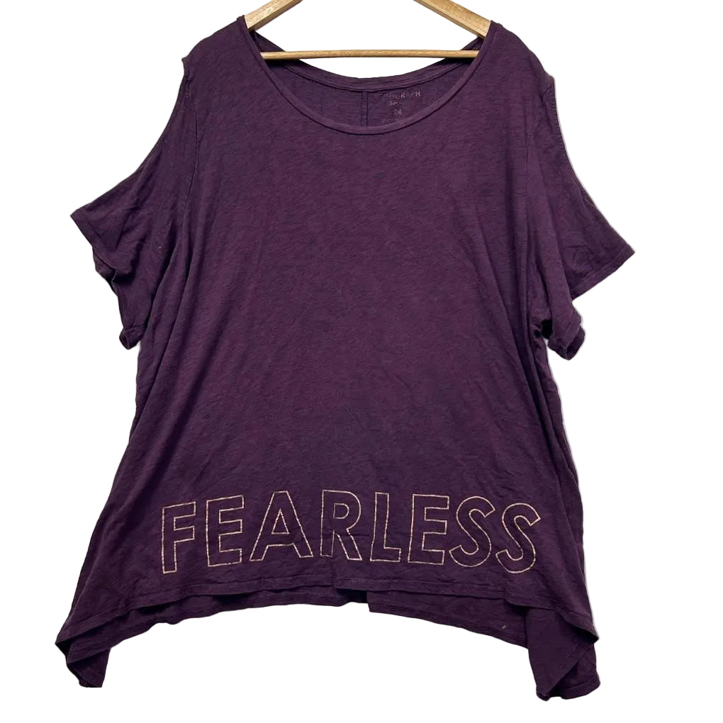 Autograph Purple Fearless Tshirt - Size 24