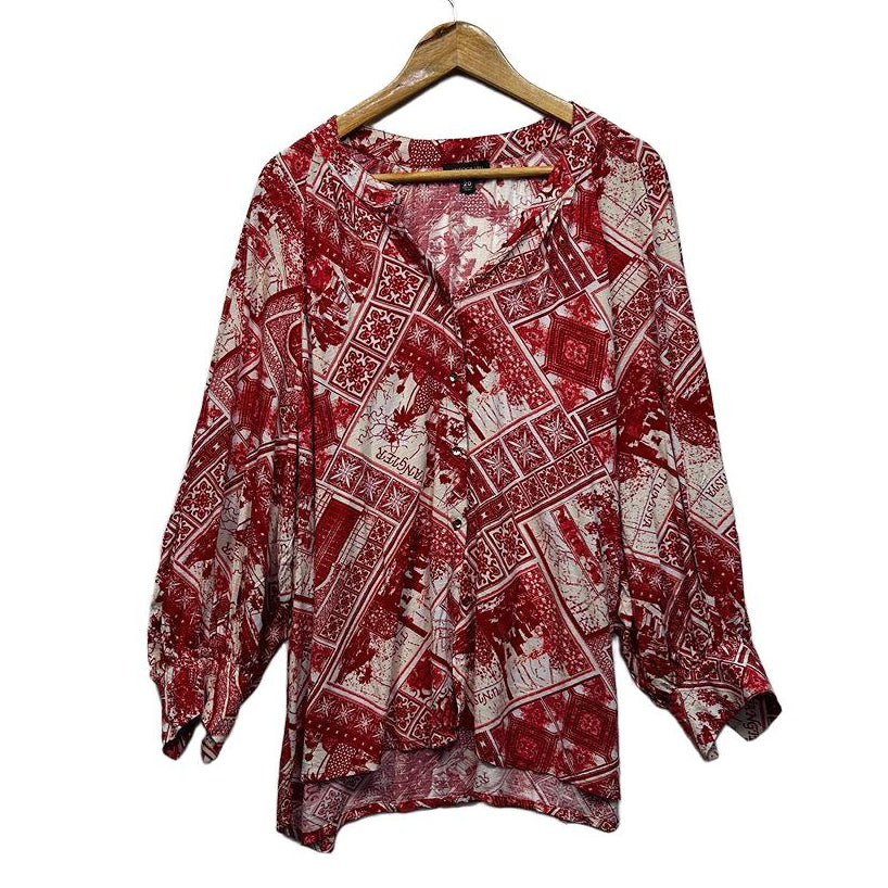 Autograph Red Plus Size Top - Size 20