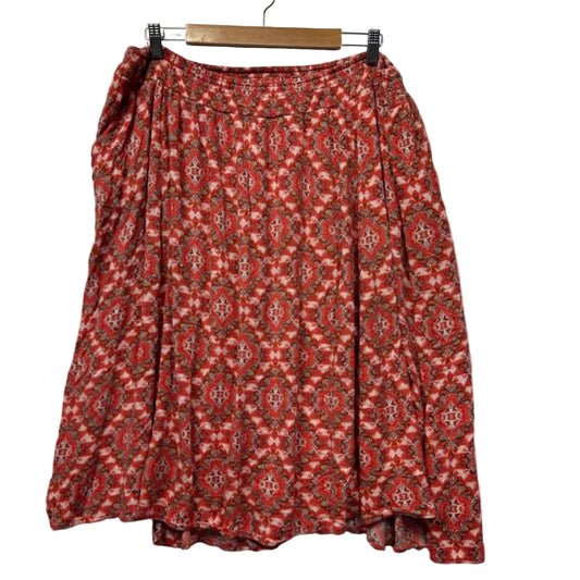 Autograph Rust Midi Skirt - Size 20