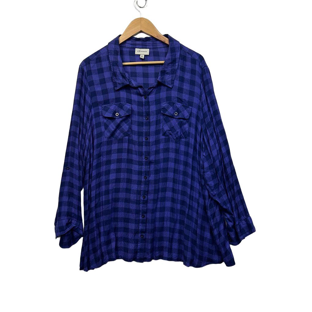 Autograph Check Shirt - Size 22