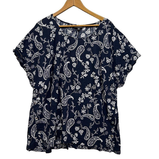 Autograph Paisley Print Top - Size 26