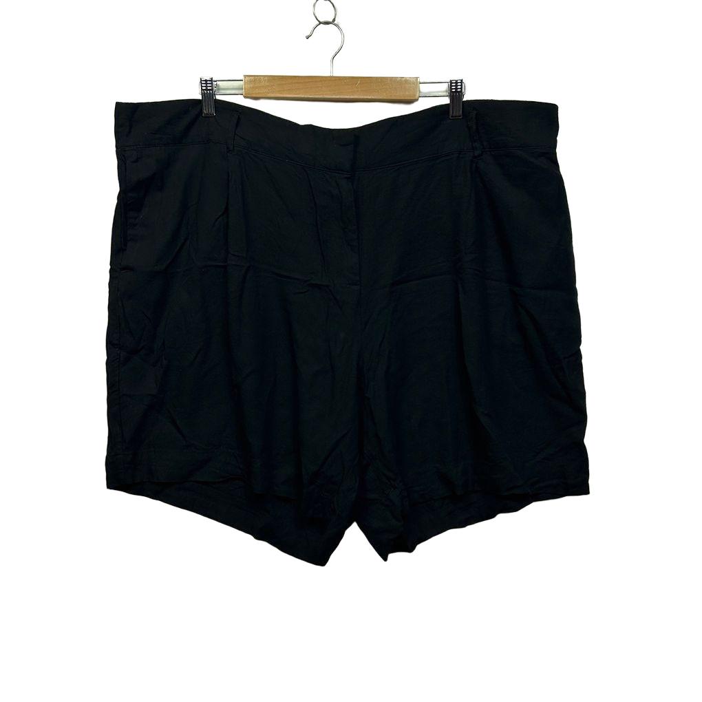 Autograph Black Linen Shorts - Size 26
