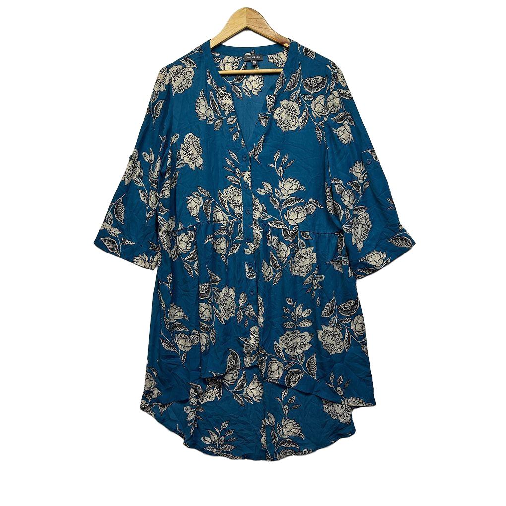 Autograph Teal Longline Top or Dress - Size 16