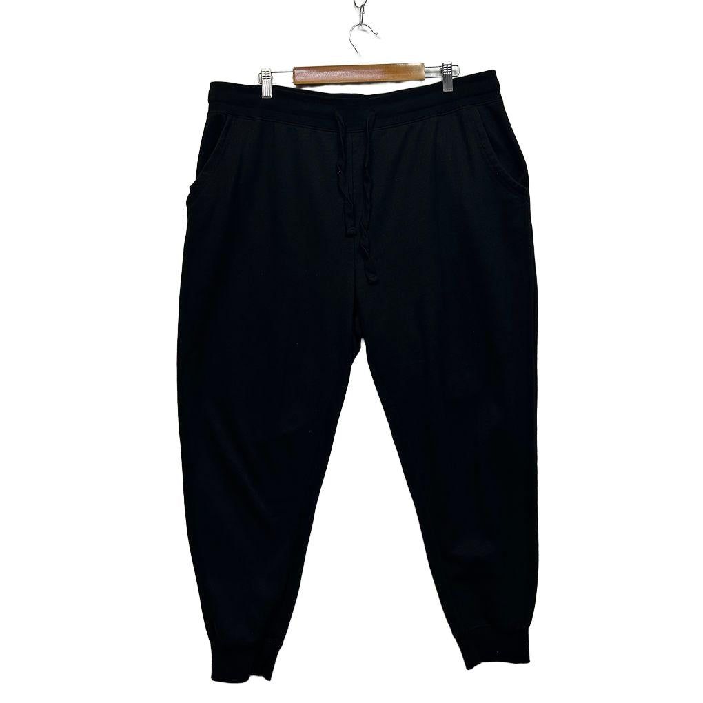 Avella Black Plus Size Cotton Joggers - Size 22