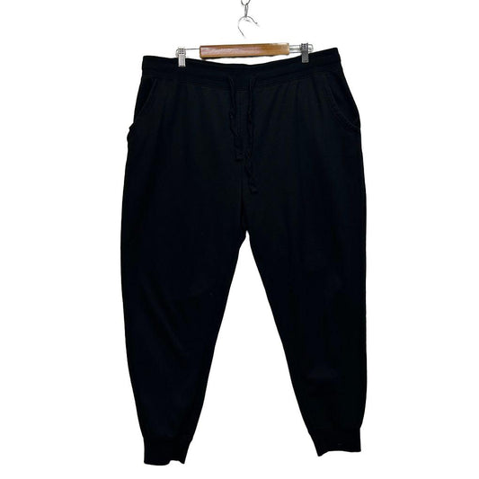 Avella Black Plus Size Cotton Joggers - Size 22