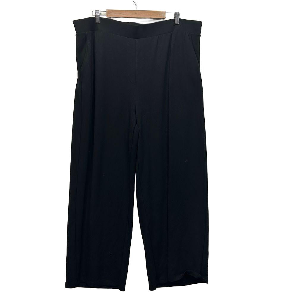 Avella Black Wide Leg Pants - Size 22
