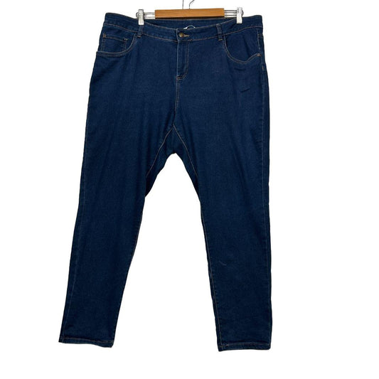 Avella Blue Cotton Jeans - Size 20